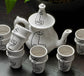 Authentic Handcrafted Face-Patterned Moroccan Ceramic Tea Set – Unique Artisanal Design